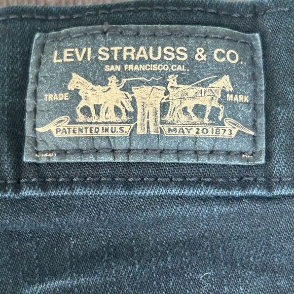Levi's Strauss Jeans Women's Size 14 Black Perfectly Slimming Boot Cut 512 - Picture 10 of 13
